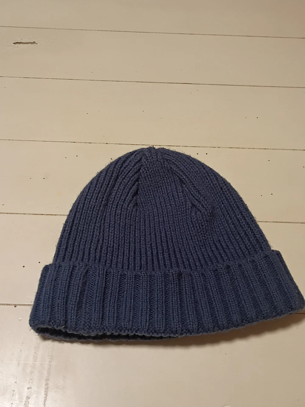 O'Neill Y2K Era Vintage Blue Ribbed Knit Beanie Hat